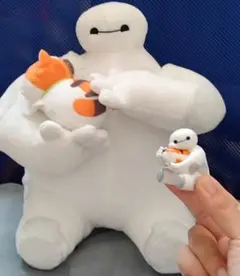 匿名配送 新品 ベイマックス むぎゅっと フィギュア モチ ぬいぐるみ セット