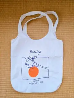 オレンジ　みかん　トートバッグ