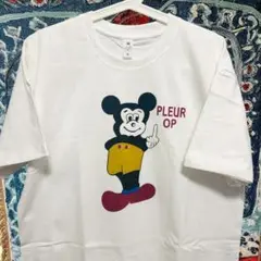 ハイデザイン ミッキー ティーシャツ 白 半袖 メンズ 新品 XL ２XL