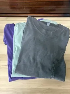 ロサンゼルスアパレル 6.5oz ガーメントダイ 半袖Ｔシャツ　3枚セット　XL