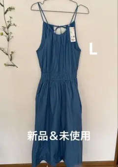 新品＆未使用★ユニクロ ホルターネック ワンピース ノースリーブ Lサイズ