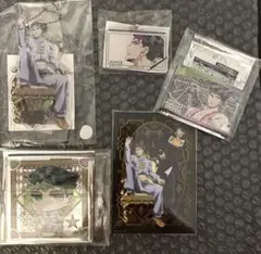 ジョジョの奇妙な冒険 キーホルダー缶バッジセット　岸辺露伴JOJO WORLD3