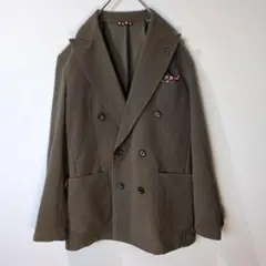 【美品】G-stage ダブルブレストジャケット 総柄裏地 46サイズ