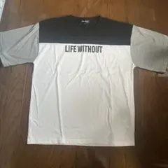 LIFE WITHOUT バイカラーティシャツ