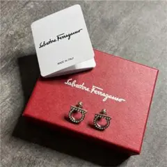【極美品】Salvatore Ferragamo ガンチーニ ストーン ピアス