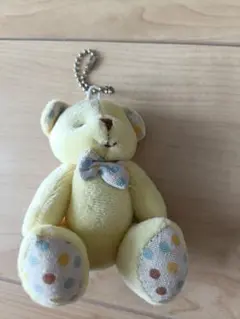 イエロークマのぬいぐるみキーホルダー