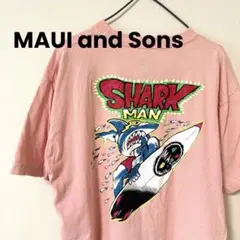★マウイアンドサンズ　グラフィックTシャツ バックプリント　サーフ