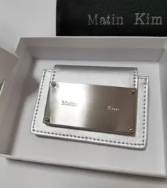 Matin Kim マーティンキム カードケース 名刺 ミニ財布 シルバー