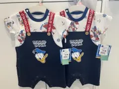 【新品未使用】ドナルドダックロンパース 70cm