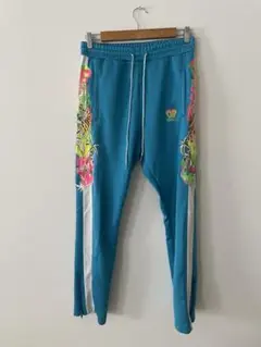 【未使用タグ付】doublet LAMINATE TRACK PANTS M 青 Laminate Track Pants | GATE