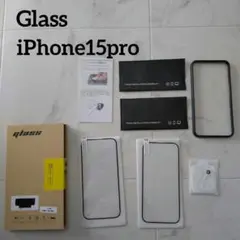 Glass iPhone15pro用保護フィルム ＆カメラフィルムセット