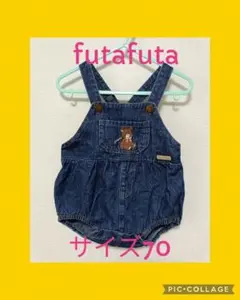 futafuta　バースデイ　オーバーオール　くま　サイズ70