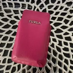 FURLA ピンクレザー小物入れ
