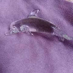 イルカの置物 ガラス 約6cm
