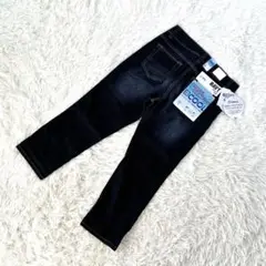 新品未使用❗️タグ付き【ネイビー】クロップド ストレッチデニムパンツ S