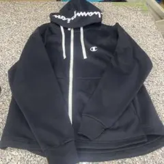 Champion フルジップパーカー XLサイズ ブラック ストリート 小物格安