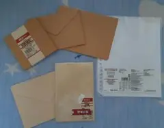 MUJI 無印良品 封筒 ハガキ リフィールクリアポケット