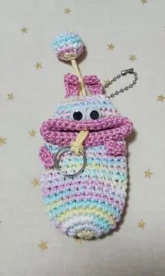 パクパクモンスター　リトルモンスター　キーケース　あみぐるみ