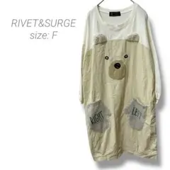 【リベットアンドサージ】RIVET&SURGE チュニックワンピース クマ 長袖