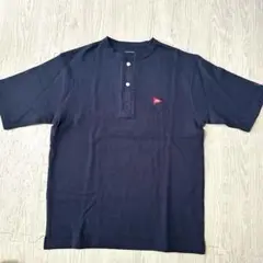 ikka Healthknit Products 半袖 シャツ M ネイビー