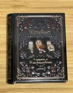 ミニミニ 魔法辞書缶 KALDI カルディ ブック型 小物入れ 梟 フクロウ