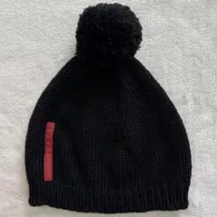 PRADA SPORT ロゴ ニット帽 ニットキャップ ビーニー