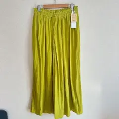 タグ付き❣️エニィファム　ワイドパンツ　L レディース　パンツ　ボトムス　黄色