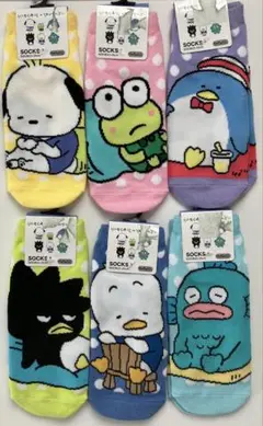 にしむらゆうじ はぴだんぶい 靴下 23～25cm 全6種コンプセット サンリオ