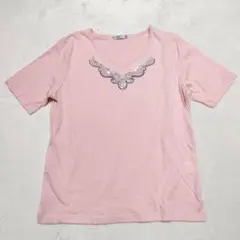 スパンコール付きTシャツ