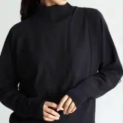 【定価¥14,000円】 グランターブル　黒デザインセーター