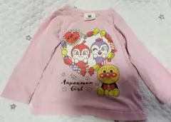 アンパンマン キャラクターTシャツ 90cmピンク