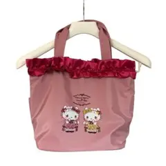 最終価格❣️USED ハローキティ フリル付きトートバッグ