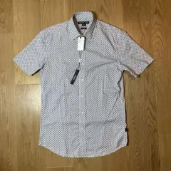 【未使用品】マイケルコース MKサークルロゴ 半袖 ドレスシャツ ホワイト