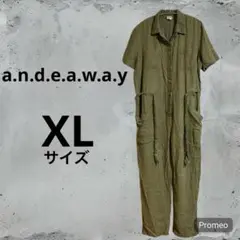 a.n.d.e.a.w.a.y ジャンプスーツ XL オリーブ