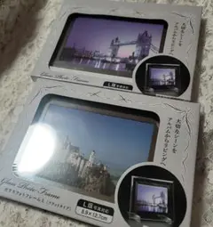 写真立て L版 フォトフレーム ガラス