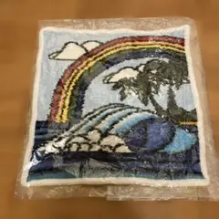 美品FEILER★タオルハンカチ ヘザーブラウン レインボーデイ