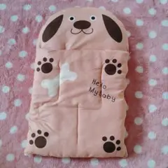 犬の顔デザイン おくるみ 43×68cm
