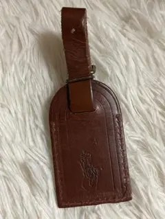 Polo Ralph Lauren ブラウンレザーキーホルダー
