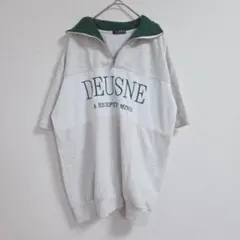 SUREVE 半袖 ハーフジップアップ Tシャツ M グリーン