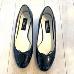 お値引きしました！agnès b. シルバー バレエシューズ 24.0 cm アニエスベー agnes b. バレエシューズ （シルバーL