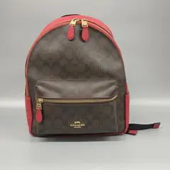美品 coach コーチ シグネーチャー リュックサック