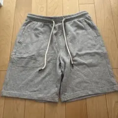 GU スウェットハーフパンツ　Lサイズ　グレー