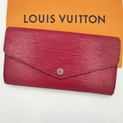 美品✨ルイヴィトン エピ ポルトフォイユ サラ 新型 長財布 PVC フューシャ