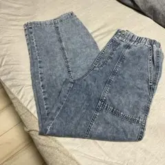 GU 初代！バレルレッグデニムパンツ ライトブルー S 完売デニム
