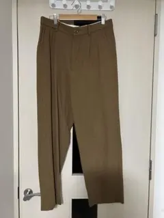 steven alan キャメル　ウールワイドパンツ