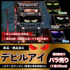 デビルアイ 車用LED USB点滅ライト 2枚セット カスタムに