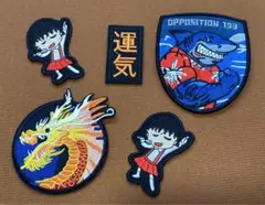 アイロンパッチセット（ドラゴン、キャラクター）
