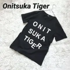 【ロゴT】 OnitsukaTiger オニツカタイガー　黒T ヴィンテージ風