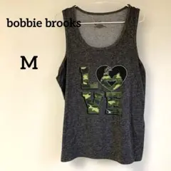 bobbie brooks LOVE タンクトップ 【M 】カーキ　迷彩
