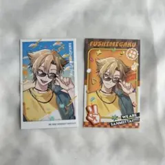 三ミ一体　ランダムチェキ風カード　伏見ガク　レア